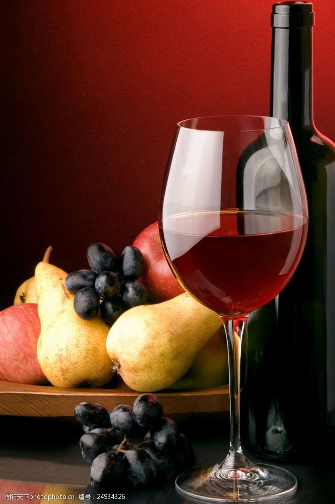 梨图片素材水果与葡萄酒摄影图片
