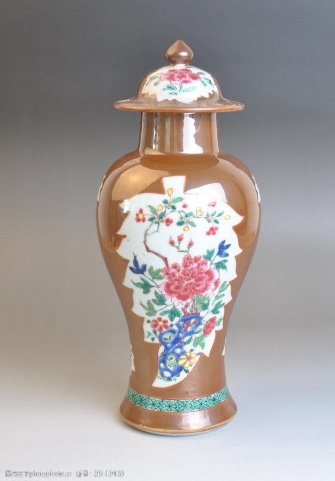 彩釉陶瓷花瓶图片