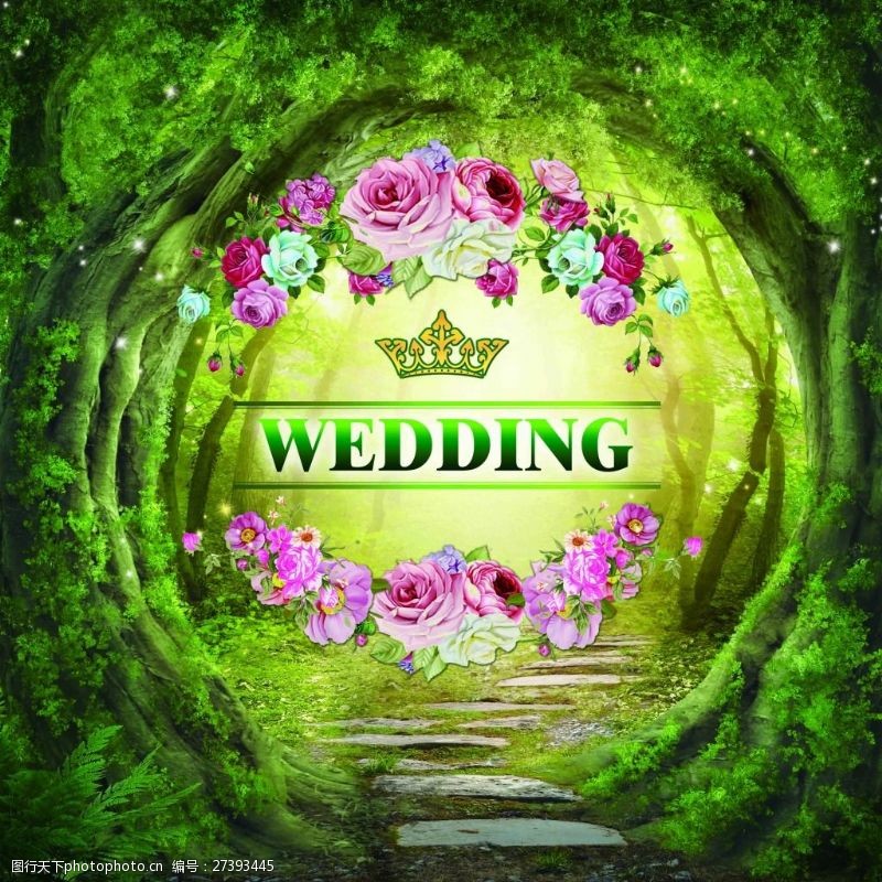 皇冠婚礼背景WEDDING