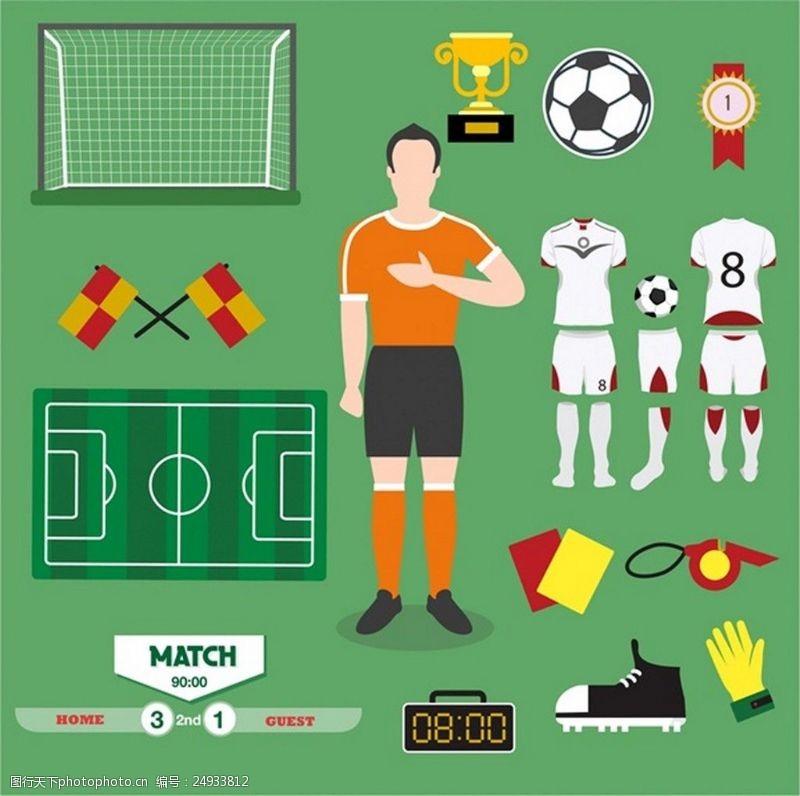各种颜色的球足球图标说明各种颜色的象征自由向量