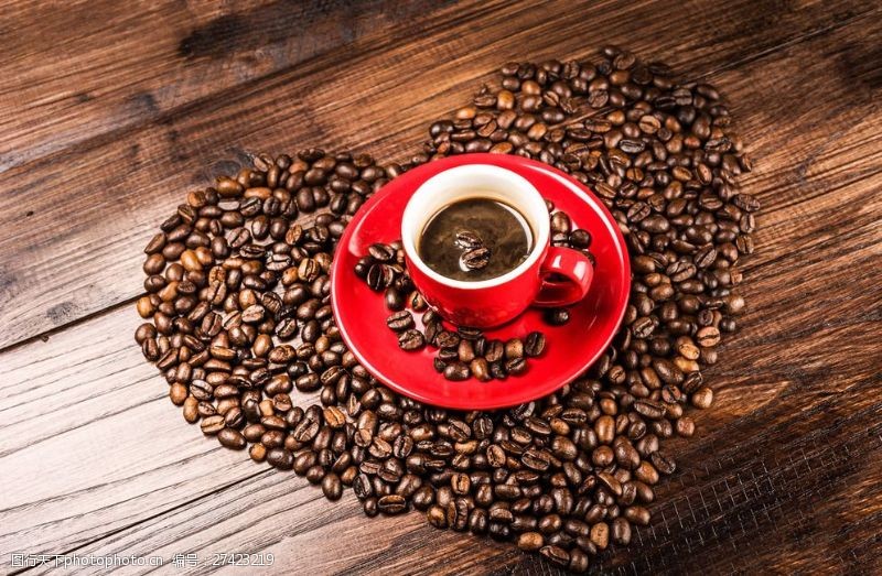咖啡豆唯美咖啡图片
