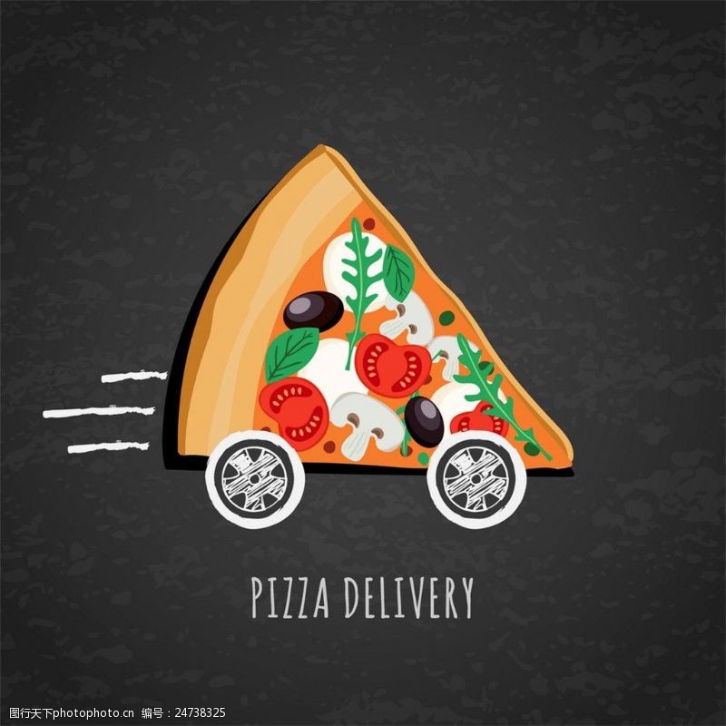 外包装创意披萨汽车图片