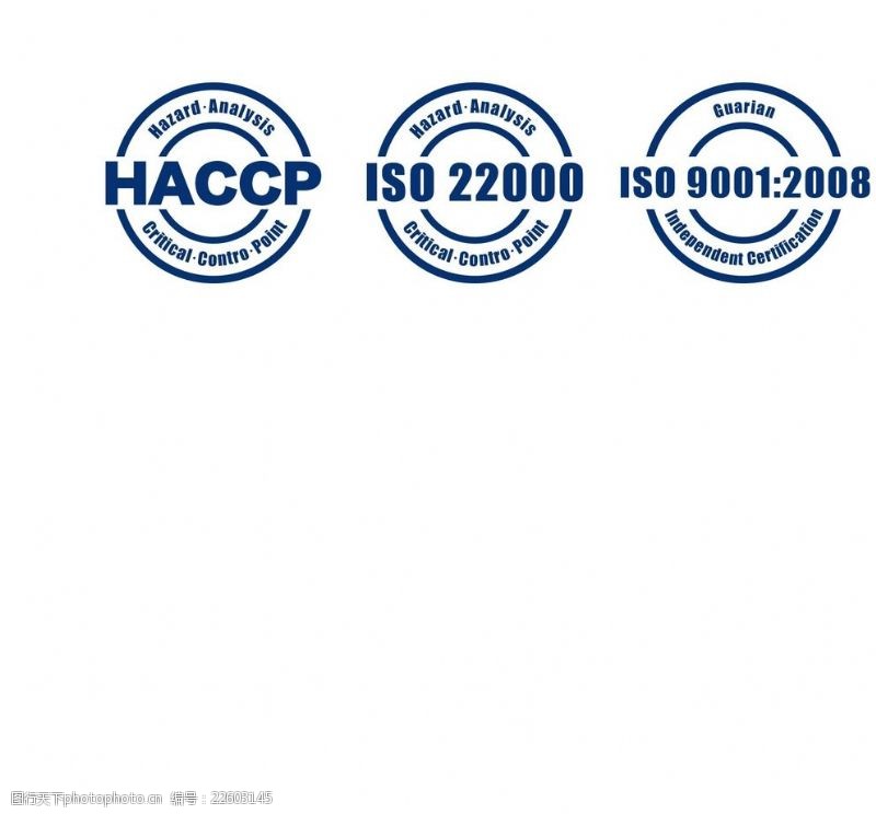 iso9001HACCP矢量图