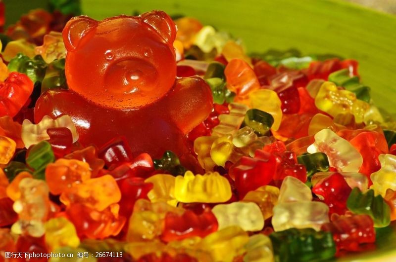 糖果色小熊水果软糖图片