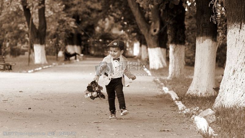 美容鲜花蝴蝶结领带浪漫鲜花公园花束孩子美容男孩皇室成员自由纯真跑步机