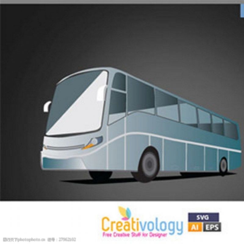 自由向量交通旅游巴士图案背景海报图