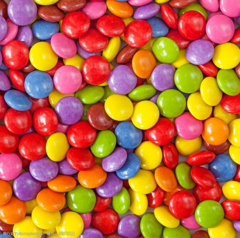 糖果色彩虹水果糖图片