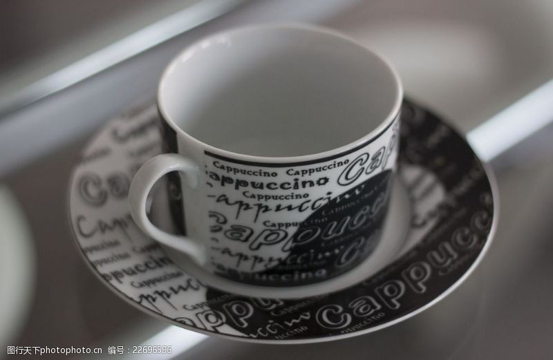 咖啡英文陶瓷咖啡杯