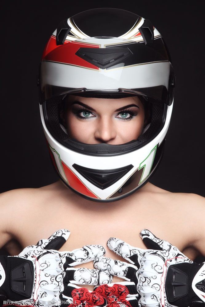 外国女人性感女摩托车手图片