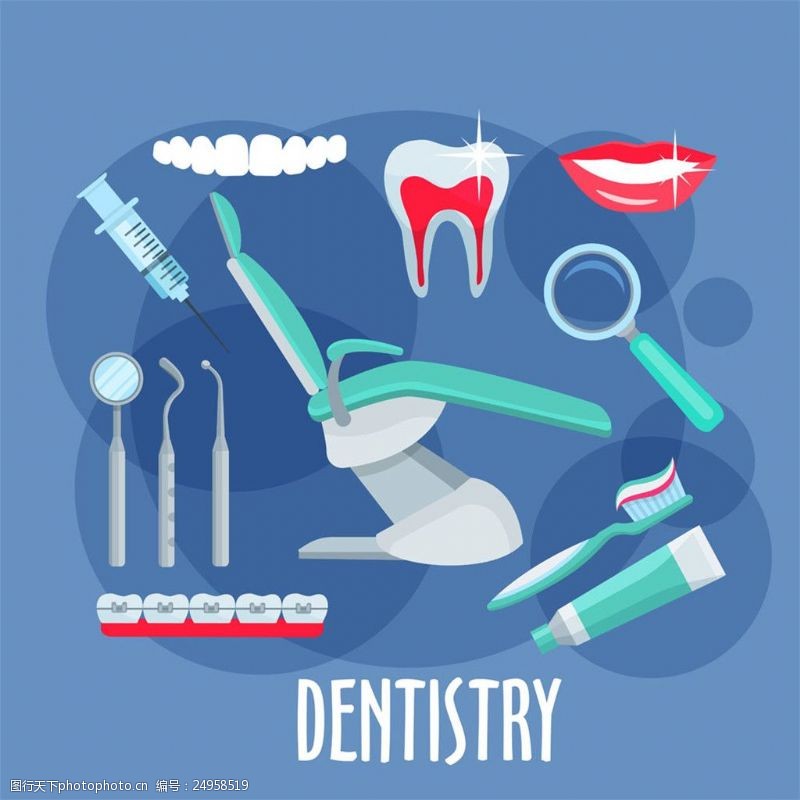 牙医口腔牙齿医疗和健康图片
