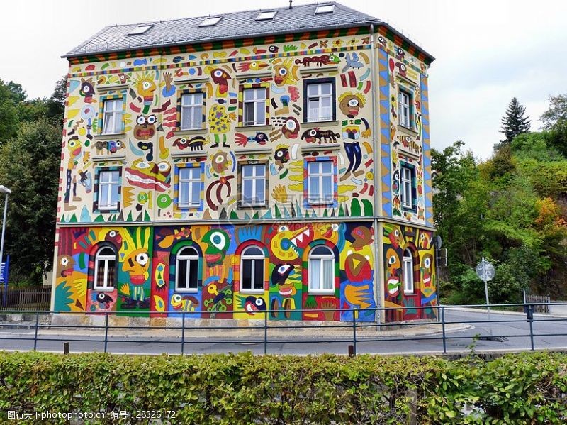 艾拉183菲舍尔彩色图案的房子