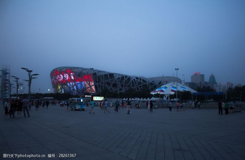 北京现代奥运鸟巢图片