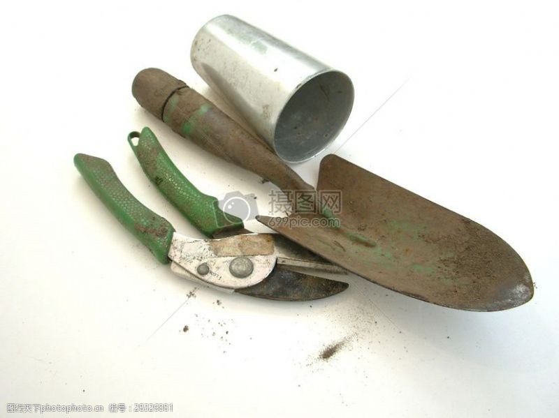 花枝金剪园艺工具之铁锨和剪刀