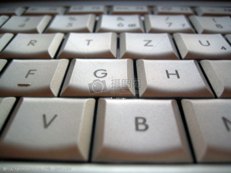 红色的按钮白色的电脑按键
