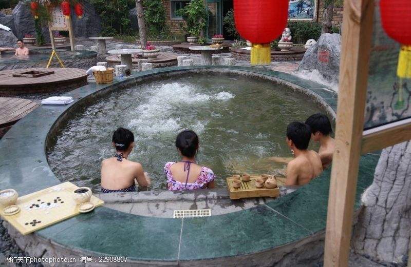 露天式日式温泉