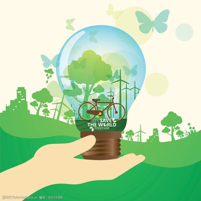 创意环保信息海报提倡环保的海报模板下载
