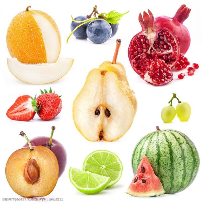 梨图片素材新鲜的切开的水果图片