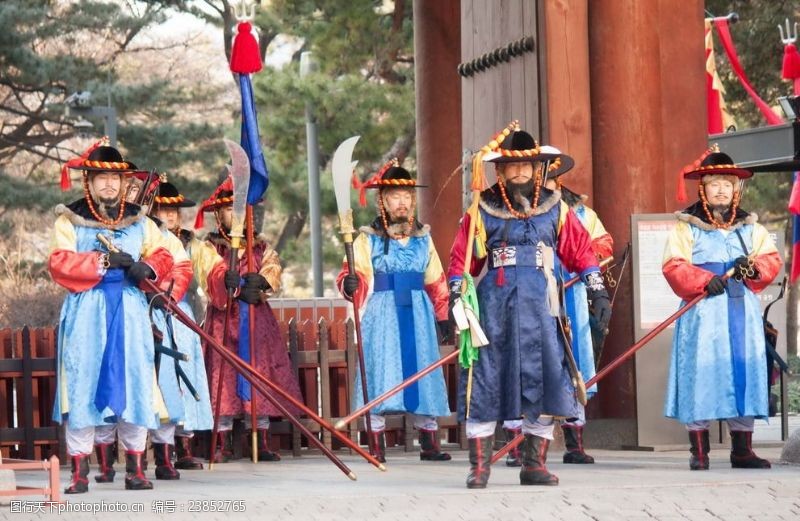 朝鲜族服装韩国古装士兵