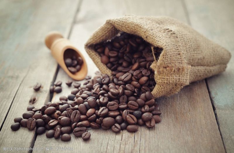 咖啡豆咖啡图片