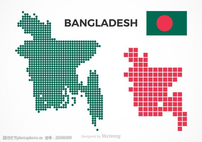 图片解释免费孟加拉国矢量地图