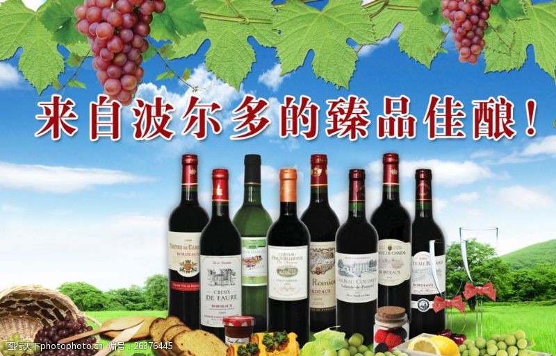 葡萄酒dm单红酒广告