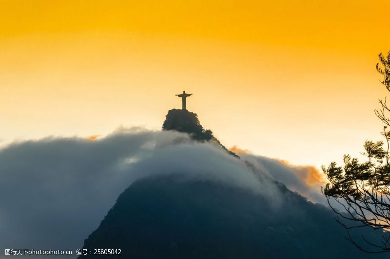 里约热内卢巴西耶稣山图片