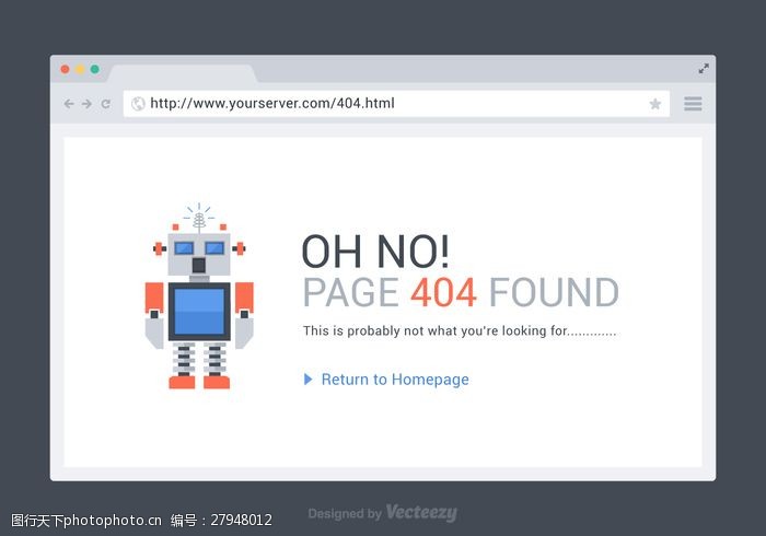 错误背景免费404页找到的矢量模板