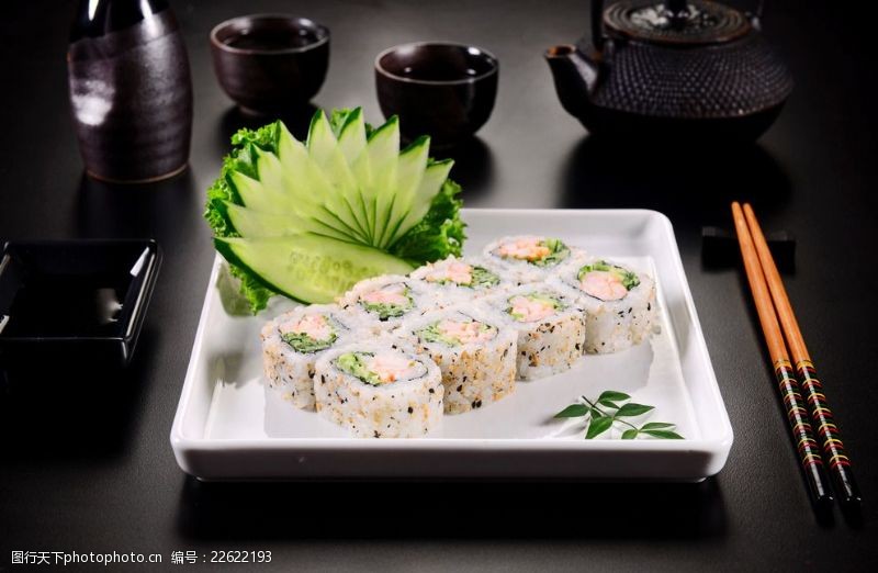 海鲜写真诱人的日本寿司美食高清