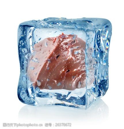 冷冻冷藏冰冻的猪肝图片
