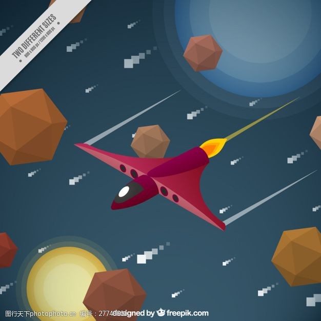 飞机背景视频具有宇宙飞船的视频游戏场景