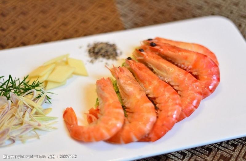 酸菜鱼中餐海鲜明虾大虾图片