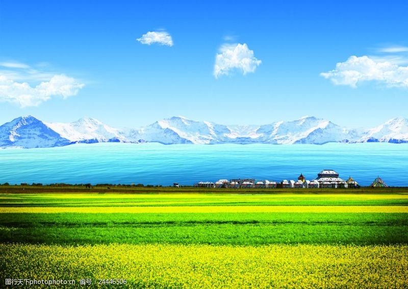美丽的蓝天美丽的青海湖