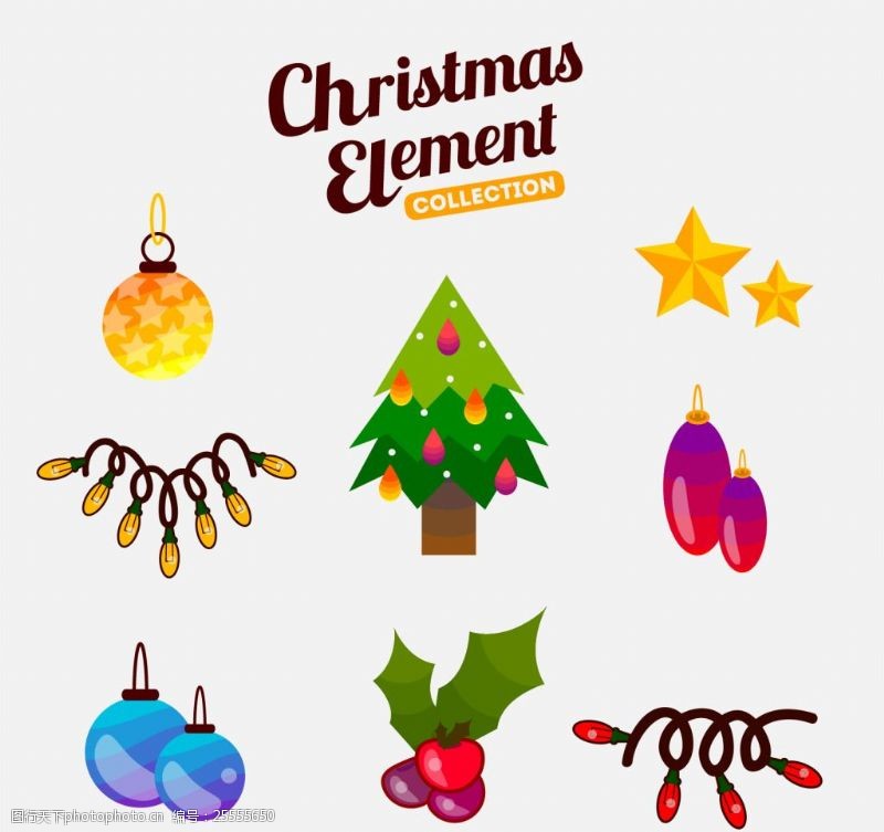 圣蛋圣诞元素装饰树