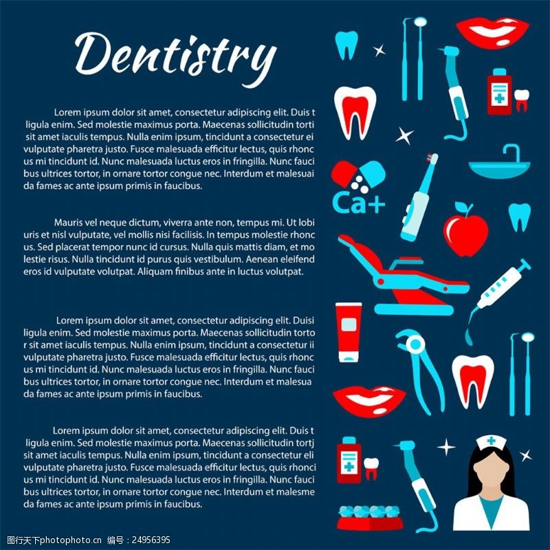 牙医口腔英文的牙齿保护知识图片