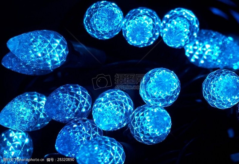 密集的球蓝颜色的球体