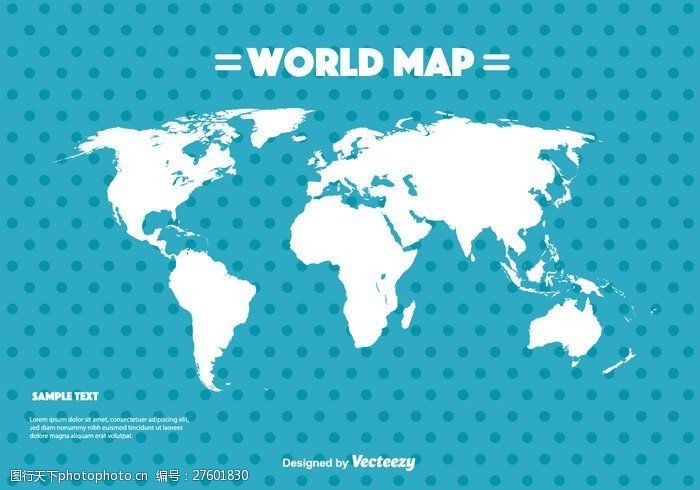 设计理念世界地图矢量