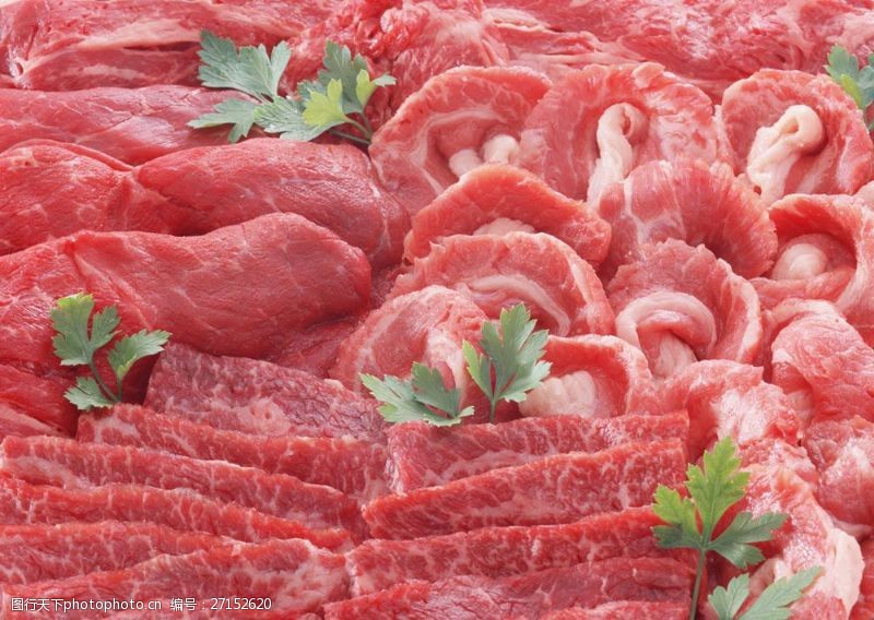 生牛肉鲜肉素材图片