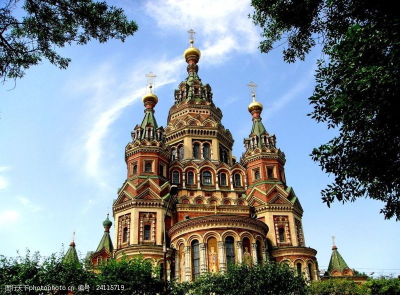 大蒜俄罗斯圣彼得堡滴血大教堂