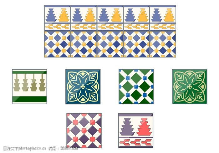 民族元素西班牙塔拉韦拉陶瓷载体瓷砖