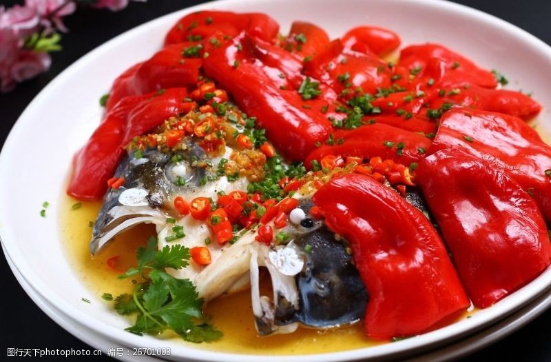 酸菜鱼剁椒鱼头图片