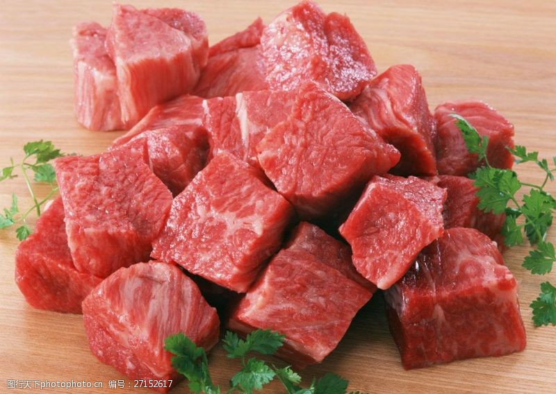 生牛肉新鲜肉块图片
