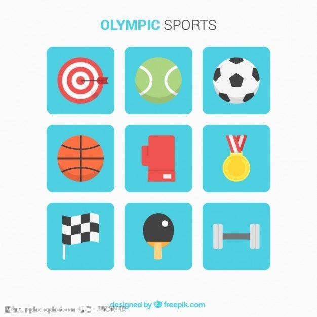 体育赛事奥运体育平面元素的选择
