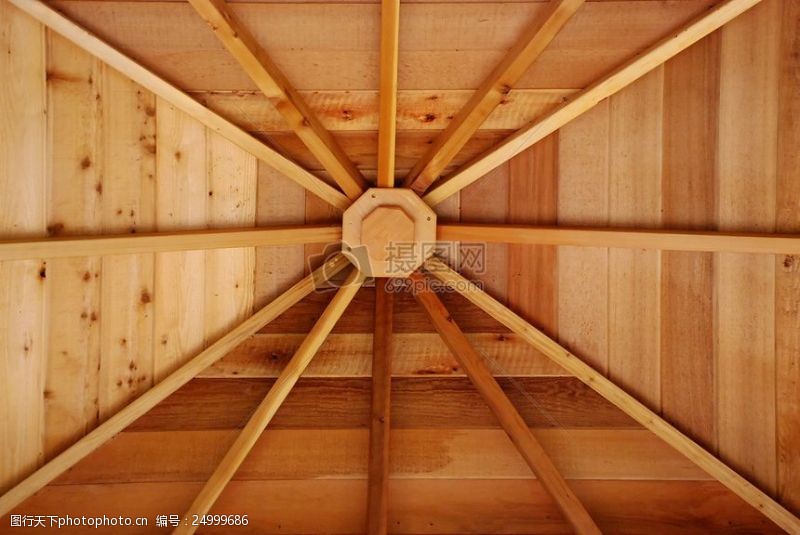 木制的木质的塔顶