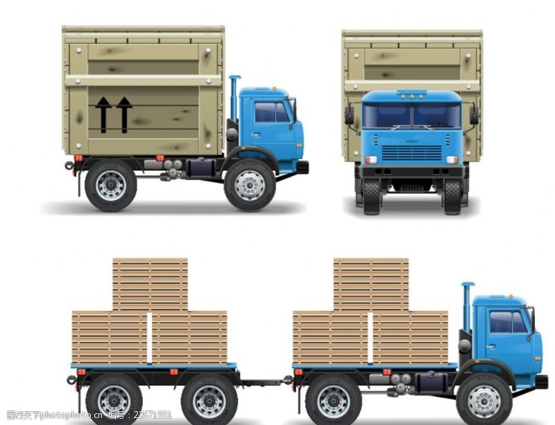 型车辆大型货车木箱货车