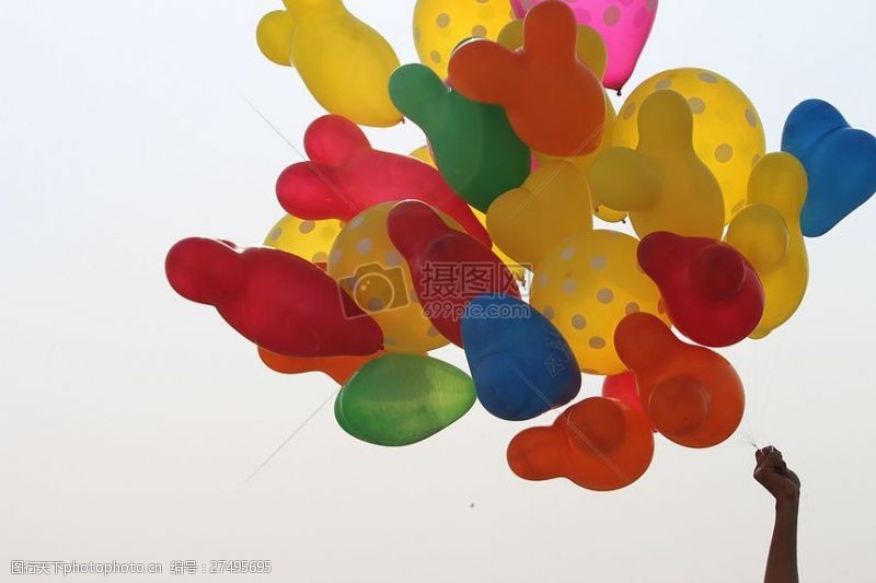 密集的球多彩多样的气球