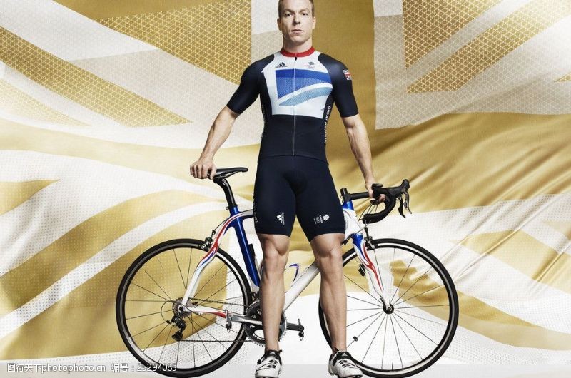 adidasADIDAS英国队奥运装备展示自行车平面广告图片