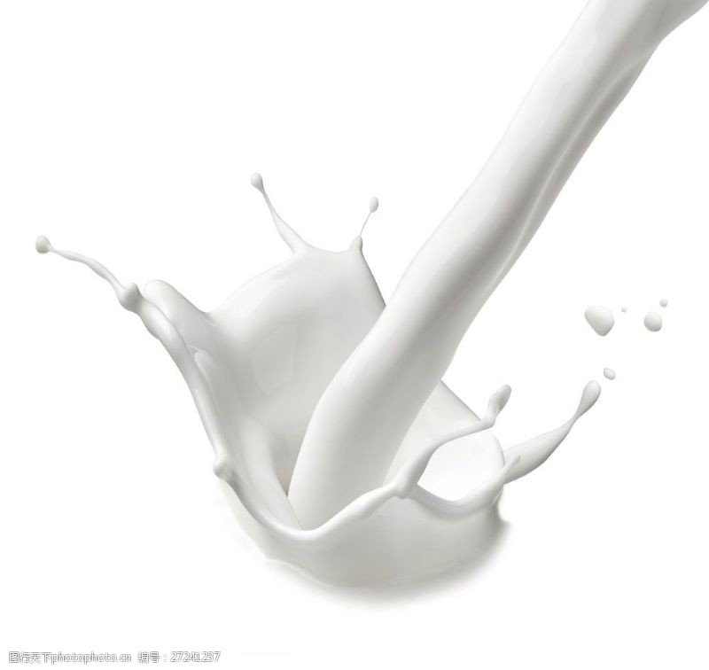 液体白色喷溅牛奶图片