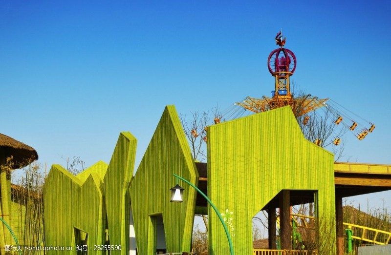 木质游乐设施万达旅游城万达主题乐园图片