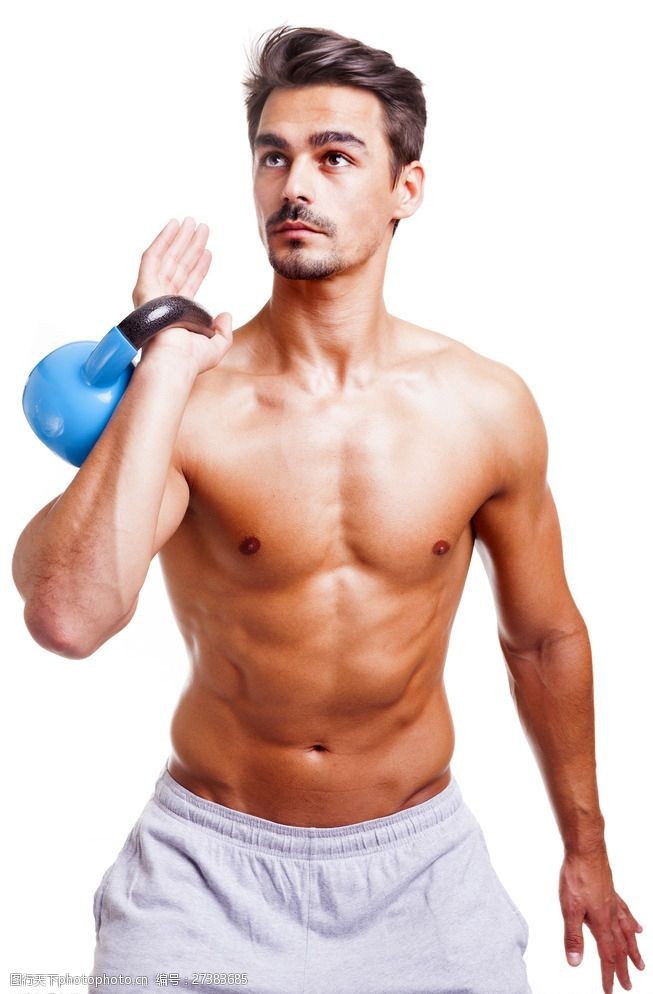 肌肉展示健身男性图片