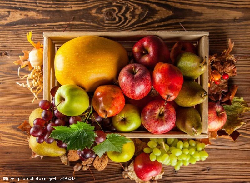 梨图片素材木板上的水果图片
